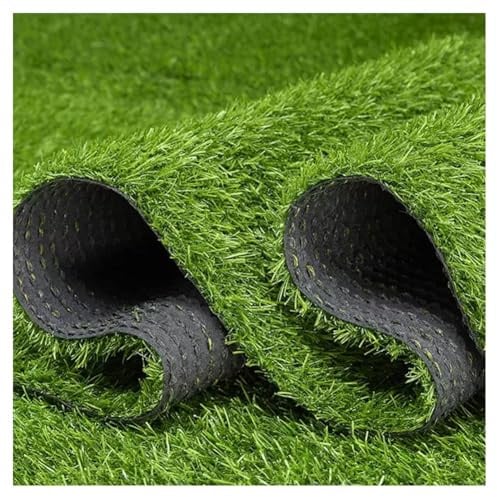 Premium Kunstrasenrolle, 1 x 10 m – 20 mm Florhöhe, realistischer immergrüner Rasen für Garten, Balkon und Landschaftsbau, rutschfeste Rückseite, ganzjähriger Gebrauch