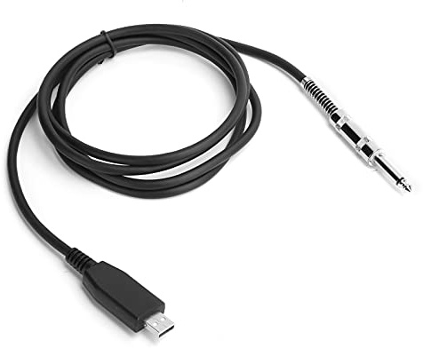 Ausla Cavo USB per Chitarra, Connettore Jack Mono da 6,35 Mm Ad Alta fedeltà, di Registrazione per Chitarra per e Mac (3 metri / 9,84 piedi)
