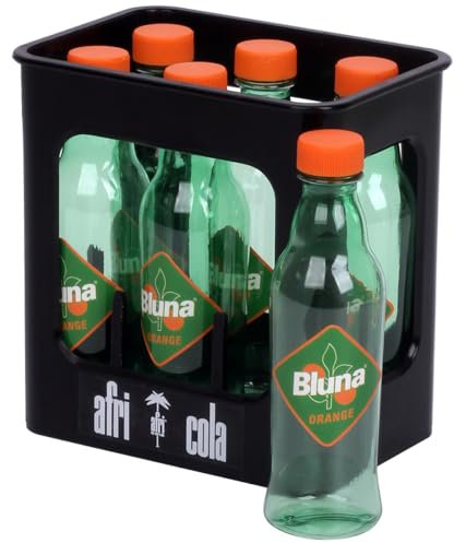 tanner DER KLEINE KAUFMANN TANNER Deco - Bluna Limonade, eine Kiste mit 6 Flaschen, Zubehör für Kaufmannsladen, lebensmittelechtes Design, 0083.2