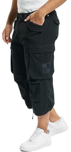 Brandit Industry Vintage 3/4 Shorts, Farbe: Black, Größe: XXL