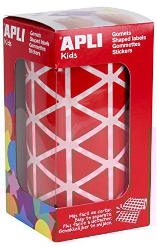 APLI Kids - Roll of Triangular Rubber Bands, 20 mm, red