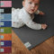 Sanosoft® Krabbelmatte Made in Germany, Öko-Tex Anti-Rutsch Krabbelunterlage - 120cm X 140cm Grau