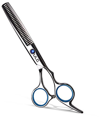 Hair Thinning Scissors Cutting Teeth Shears Professional Barber ULG Hairdressing Texturizing Salon Razor Edge Scissor Japanese Stainless Steel with Detachable Finger Ring 6.5 inch