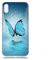 DasKAn Lumineux Schutzhülle für iPhone XR (6,1 Zoll), fluoreszierend, leuchtet im Dunkeln, Bunte Motive, ultradünn, weich, stoßfest, Gummi, TPU, Schutzhülle für Telefon hinten, Schmetterling, Blau