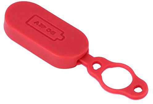 SolUptanisu Abdeckung für Ladeanschluss für Scooter, M3, Schutzabdeckung für Ladeanschluss, Schnittstelle, wasserdicht, Staubanschluss, Reparaturteile für Xiaomi Mijia Elektroroller, Rot
