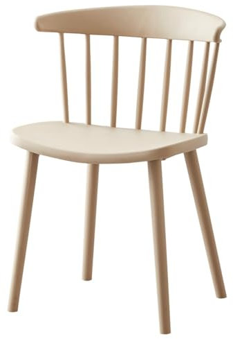 Bseack Esszimmerstuhl, einteiliger Windsor Stuhl Dreieckiger mechanischer Unterstützung Freizeit Haushaltssessel Nordische Art Meetingstuhl Maximale Last: 264lbs (Color : F)