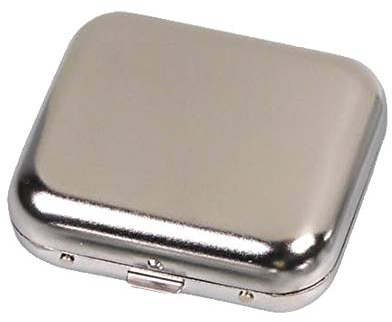 Taschenascher Wien Metall Chrom Aschenbecher zum Mitnehmen ideal für unterwegs Taschenaschenbecher mit Ablage für die Reise - Mini Pocket Ashtray