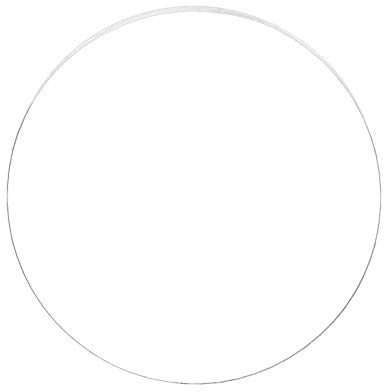 BENECREAT Klare Acrylkreisscheibe 3mm dickes Gussblech mit 300mm Innendurchmesser für Bastelprojekte, Schilder, DIY Projekte