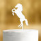 Cake Topper Pferd [springendes Pferd] - Acryl weiss - für die Geburtstagstorte - Geburtstagsdeko Tortenaufleger happy birthday party deko Geschenkideen Happy birthday tortendeko Geburtstag