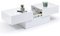 IDMarket - Table Basse coulissante rectangulaire Marta Bois Blanc