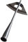 Yusat Hohle Hacke aus Edelstahl, tragbare kleine Hacke, Mehrzweck, robust und langlebig, Gartenwerkzeug, Jäten-Rechen, Pflanzen, Gemüse, Zuhause, Garten, Bauernhof, Jäten