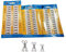 Sewing Hooks and Eyes Closure,36 Pair Hook and Eye Sewing Bra Hooks Sewing Snaps Hooks and Eyes Set for Bra Dress Trousers Sewing 1# 2# 3# Silver