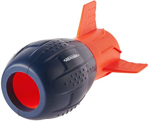 Aerobie Super Sonic Fin Catch Russell Wilson Aerodynamisches Fußballspielzeug, weiche Konstruktion, Outdoor-Spiele für Kinder ab 8 Jahren, Blau/Orange