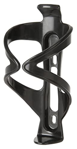 BISOMO Flaschenhalter Fahrrad M-Wave, sehr flexibel, für Flaschen 0,33-1,5 Liter, Schwarz, Kunststoff, 32g, Unterrohr Befestigung