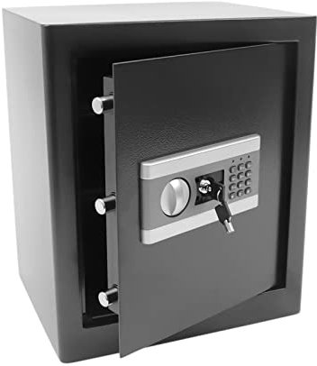 Safe Tresor MöBeltresor Elektronikschloss Klein Mit Zahlenschloss SchlüSsel Digital Elektronischer Feuerfest Geldschrank Tresorschrank Sicherheitssafe Tresore Dokumententresor Haushalt M/SchlüSsel Box