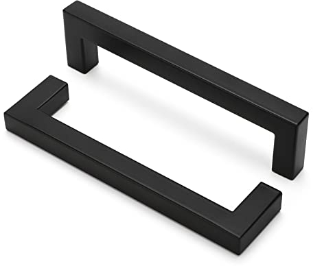 LONTAN 20 Stück Möbelgriffe 160mm lochabstand Schwarz Schrankgriffe für Küchenschränke Vintage Türgriffe Küchengriffe Edelstahl Schubladengriffe Badmöbel