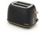 Grille Pain Caprizze Kaito avec Double Fente Extra Large 6 Niveaux de Grill Design Vintage avec Effet Bois Noir Mat