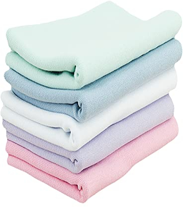 Baumwoll - Bündchenstoff Bündchen SET Pakete Schlauchware Pasteltöne - 5 x 50 cm x 35/70 cm