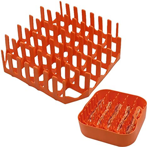 Bacon Cooker aus Silikon für Backofen, hitzebeständiger Bacon Halter zu Kochen im Ofen, Zubehör für Luftfritteuse, Küchenzubehör zum Backen von, Wurst