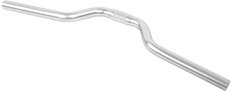 Wakects 80MM Rennrad Lenker Komfortable Fixed Gear Lenker M Aluminium Legierung Riser Bar 25,4 * 520MM (Silber)