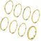FIOROYAL 8 STK Ringe Gold 14K Vergoldet Ringe für Frauen Mädchen Stapelbare Ringe Einfacher Zierlicher Fingerring Gold Ringe Frauen Goldene Ringe Set Ring Gold Wasserfest Eheringe Gold für Damen 52