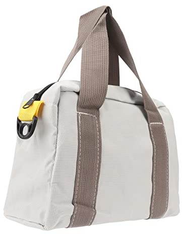 Wide Mouth Tool Bag with Large Capacity, Wear Resistant Canvas, Portable and Universal for Electricians, Plumbers, Mechanics (14in)