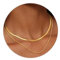 MGOOL Snake Chain Necklace 14K Gold/Silver Plated Herringbone Necklace Gold Choker Necklaces for Women Girl Gifts Jewelry (Gold)
