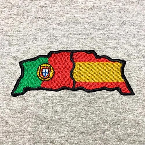 Parche bordado - Bandera Portugal/España