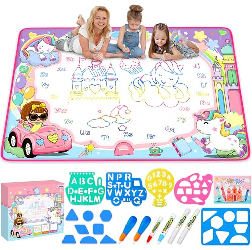 Magic Water Doodle Mat - Kids Painting Drawing Board, Gift Toy for Ages 2-9