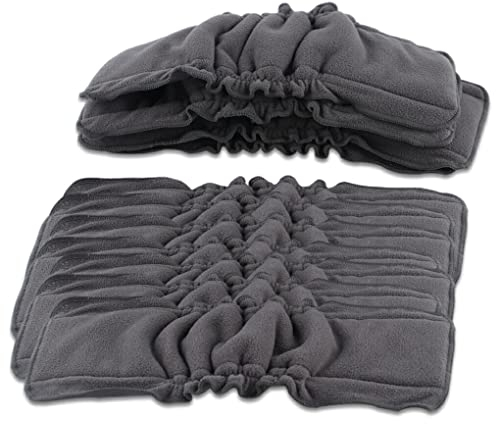 CLSSLVVBN 10 Stück Baby Stoffwindeln Wiederverwendbare Wechselwindeln Einsätze Ersatz Atmungsaktiv Bequeme Einlagen Pflegepflege