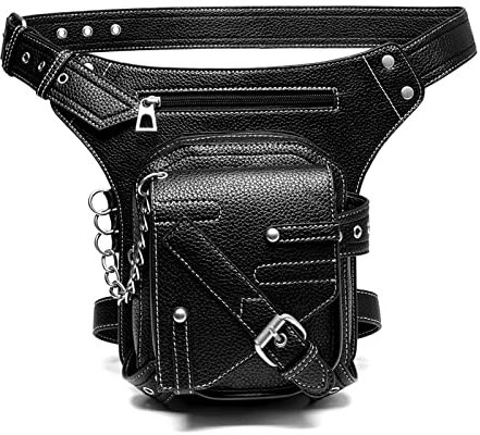 PURPLELILY Gothic, Motorrad Hüfttasche, Schwarz