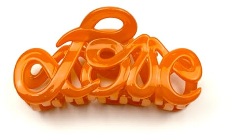 Pince cheveux Love Made in France 8.5cm (orange vif)