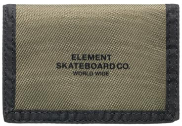 Element Co - Portefeuille 3 Volets - Unisexe - One Size - Vert.