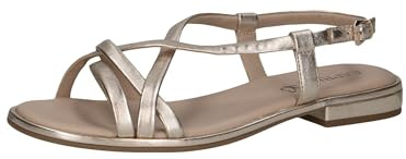 CAPRICE Damen Sandalen flach aus Leder Leicht