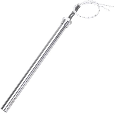 DERNORD Heizelement 240V 1500W mit 1/2 Zoll Flansch Einzelrohr Mehrzweck DIY Heizstab Edelstahl Heizpatrone