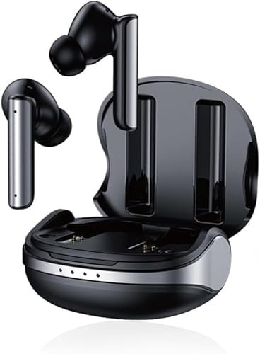 Generico Cuffie Bluetooth Wireless P60 Pro, Auricolari Bluetooth Suono Stereo V5.4, Impermeabile IPX4, HIFI e Intenso Suono Basso, ANC e ENC Noise Cancelling, Compatibili con iOS, Android (Nero)