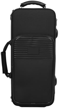 NIHENHAO Custodia per sassofono tenore con ruote e tracolla, tracolla imbottita e maniglia per un facile trasporto custodia da viaggio per sassofono