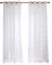 Deconovo Vorhang Transparent Stores Gardinen mit Ösen Gardinenschal Luftig Vorhänge Wohnzimmer Modern Dekoschal Schlafzimmer Balkon Lichtdurchlässige, 138x140 cm, Weiß, 2er Set