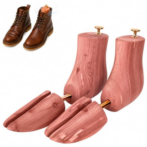 ZAMQIU Cedar Boot Trees for Men - Maintain Shape for Chelsea, Chukkas, Short Dress & Work Boots -Gift for Boot Lovers