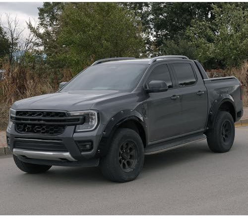 Radlaufverbreiterung kompatibel mit Ford Ranger T9 2022+ Jumbo | kompatibel mit Ford Ranger T9 2022- (Jumbo) - Schwarz glänzend