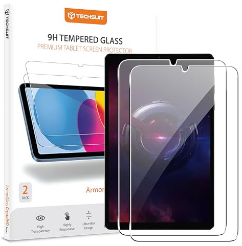 Techsuit Displayschutzfolie 2er Pack für Lenovo Legion Tab Gen 3 Gehärtetes Glas mit 9H Härte, HD Klarheit, Stoßschutz, Einfache Installation, ArmorGlass CrystalHD
