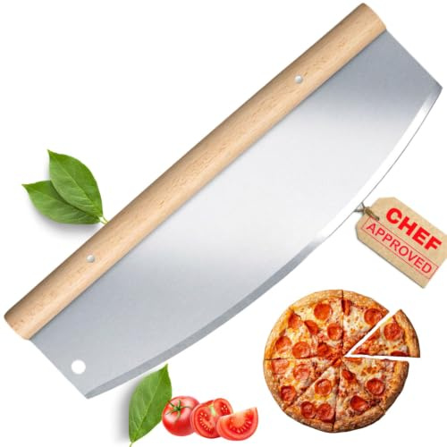Pizza Rocker Cutter - Stainless Steel for Effortless Pizza Slicing | Easy, Clean Cuts Every Time