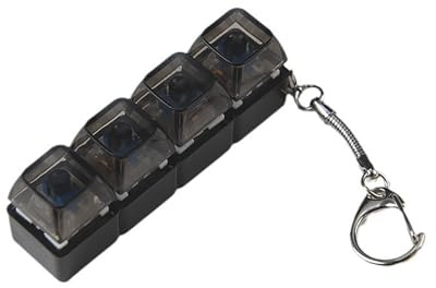 PLCPDM Tester per interruttori della Tastiera Meccanica, Giocattolo Portachiavi con Luce a LED, Pressione nitida e copritasti Colorati traslucidi, per Amanti della Tastiera Meccanica
