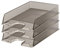 Esselte Briefkorb, A4, 10er Pack, Grau Transparent, Europost, 623604