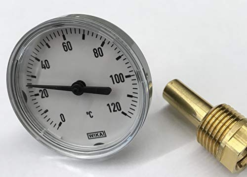 Räucherthermometer für jeden Räucherofen Metallausführung Fühlerlänge ca.50mm von SÄNGER