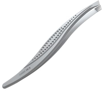 Staleks P-12 Eyebrow Tweezers with PVC Protective Case Total Length 9.5cm