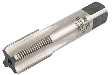 sourcing map G3/8-19 BSP 55 Grad 4 Flöten HSS Zylindrische Rohr Gewinde Zapfhahn 70mm Länge de