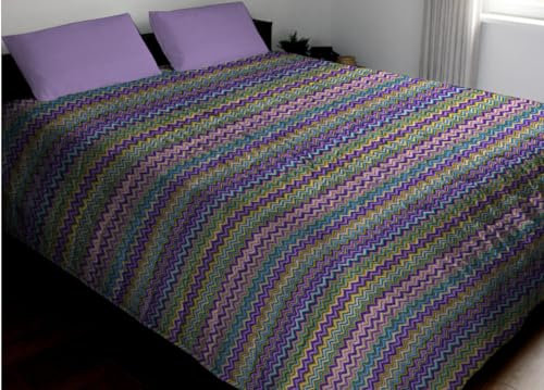 COINGROSTEX Bettlaken, für Einzelbett und französisches Bett, Design: Baia, Farbe: Lila.
