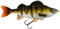 DAM Jerkbait Swimbait Hecht Angeln Köder - Effzett Natural Perch 22cm 135g Perch