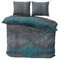 Class Home Collection Bettwäsche-Set 200x200 – Bettwäsche mit Bettbezug 200 x 200 und Kissenbezug 80x80 – Baumwolle – Bettwäsche Bettbezug mit Reißverschluss Aura Petrol